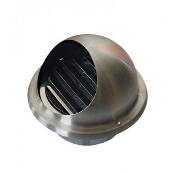 Padavimo/ištraukimo nerūdyjančio plieno grotelės su tinkleliu, d 160mm